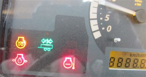 kubota warning light symbols